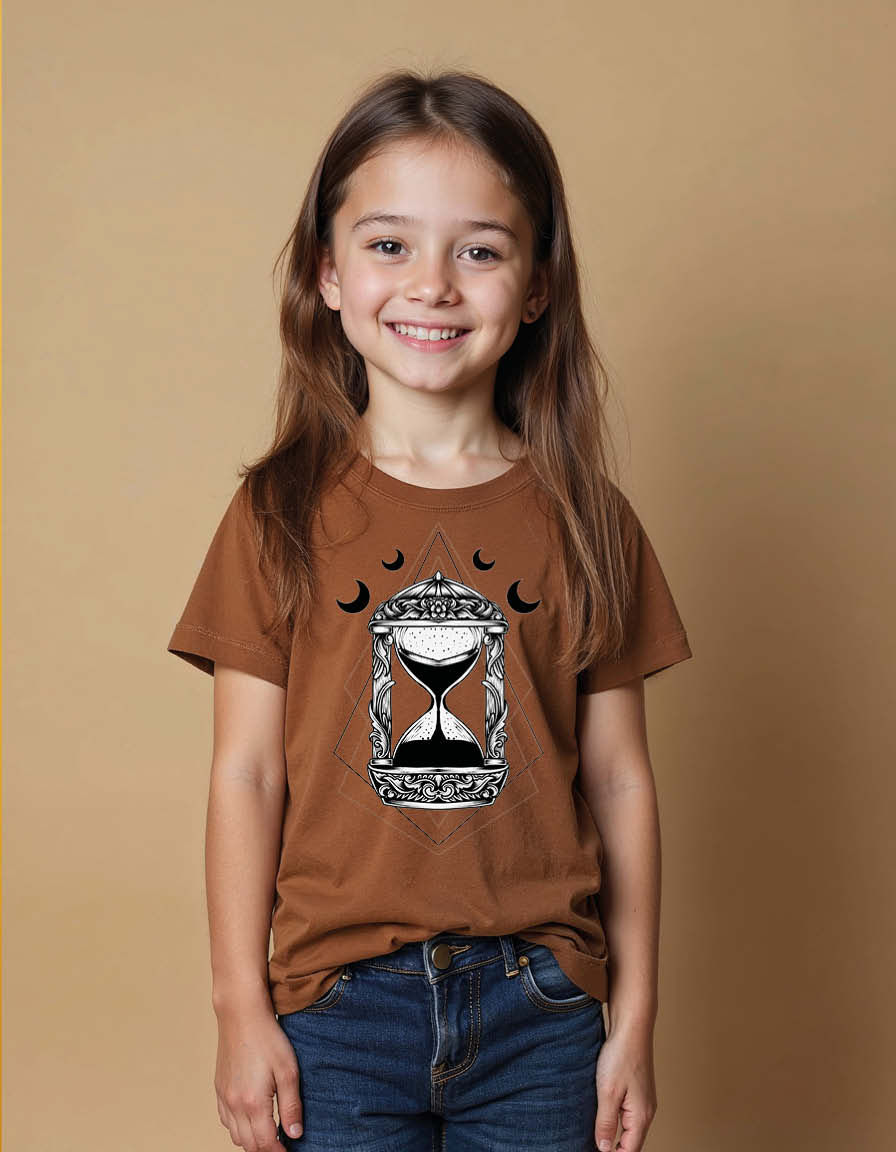 Thumbnail: Celestial Hourglass Unisex Printed Graphic T-Shirt For Mens, Womens & Kids
