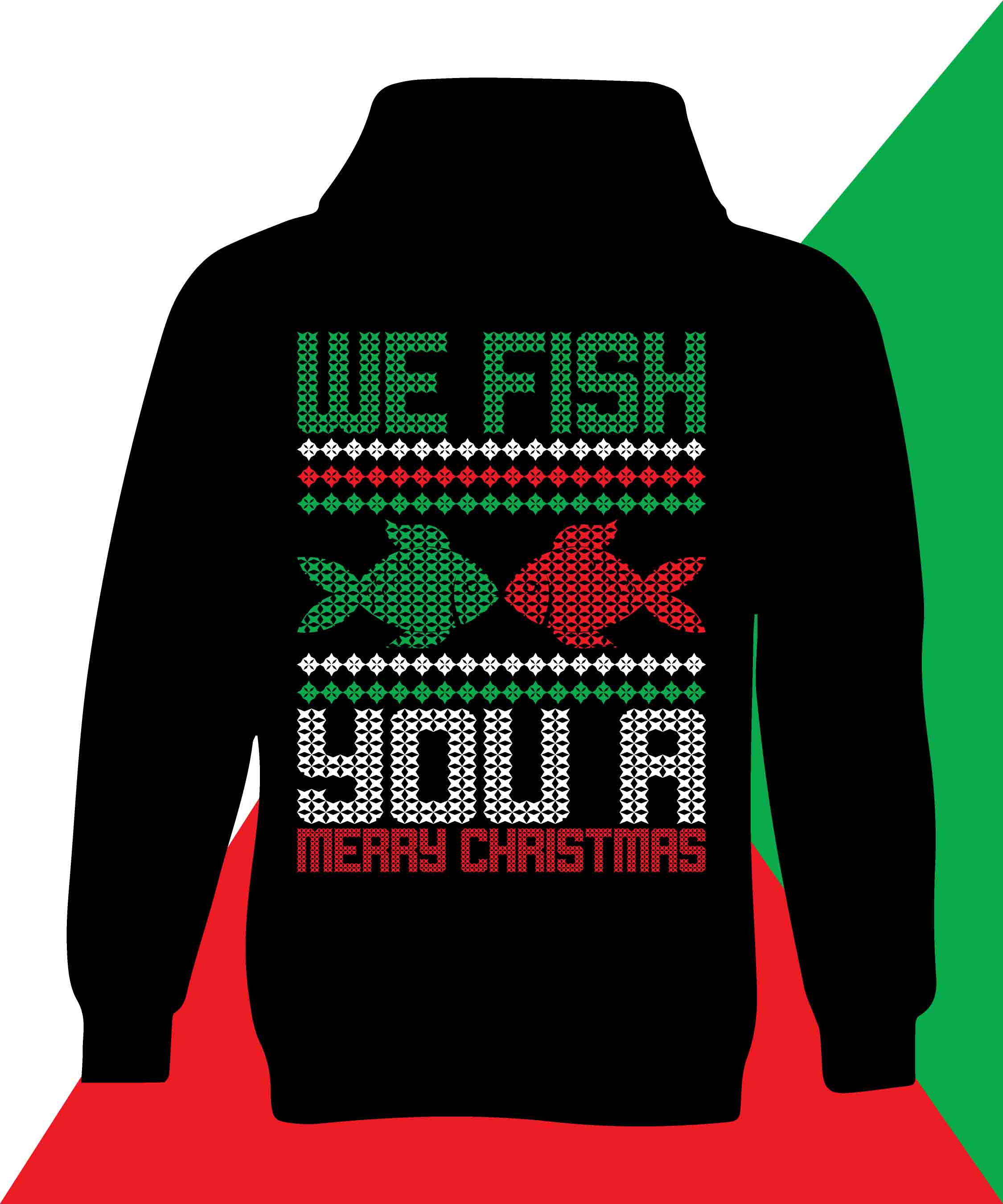 we fish you a typography printed t shirts