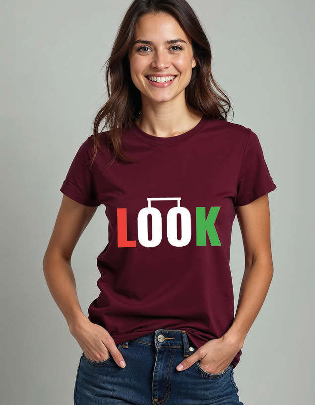 look Classic Unisex Printed Graphic T-Shirt For Mens Womens & Kids