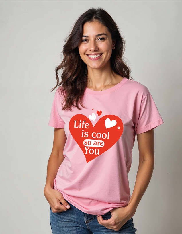 Thumbnail: life is cool so are you Unisex Printed Graphic T-Shirt For Mens Womens & Kids