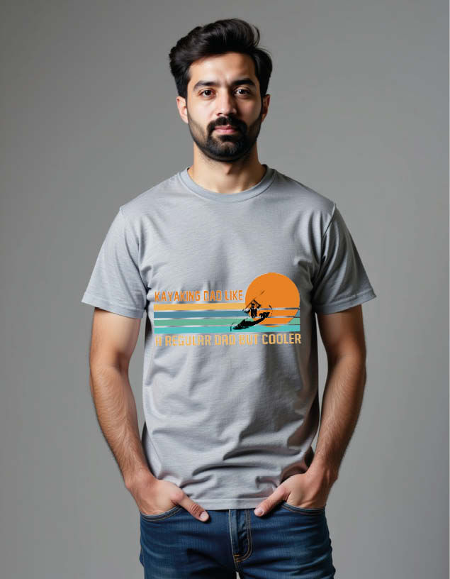Thumbnail: kayaking dad like a regular dad but cooler Unisex Printed Graphic T-Shirt