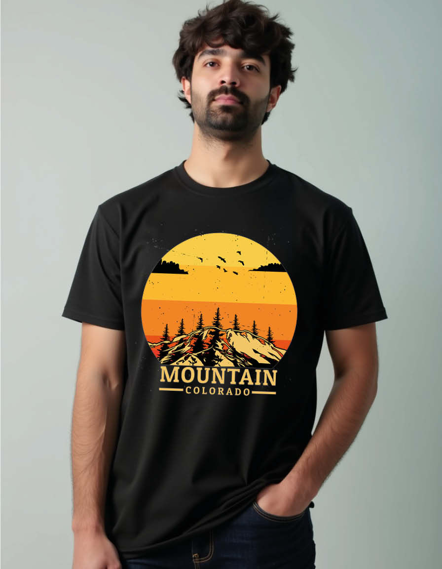 mountain colorado Unisex Printed Graphic T-Shirt For Mens Womens & Kids