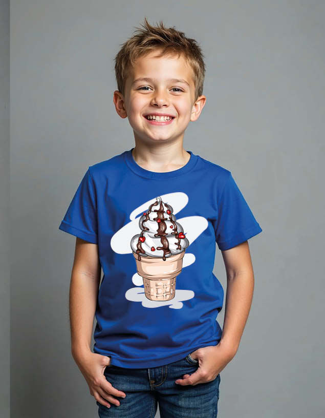 Thumbnail: Ice cream Unisex Printed Graphic T-Shirt