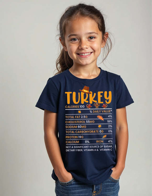 Thumbnail: turkey Streetwear Unisex Printed Graphic T-Shirt For Mens, Womens & Kids
