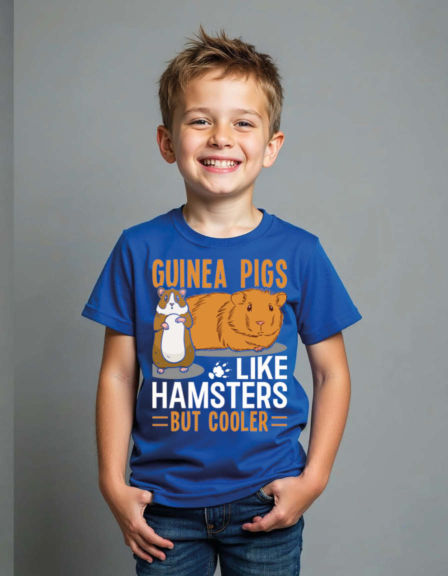 Thumbnail: guinea pigs like hamsters but cooler Unisex Printed Graphic T-Shirt