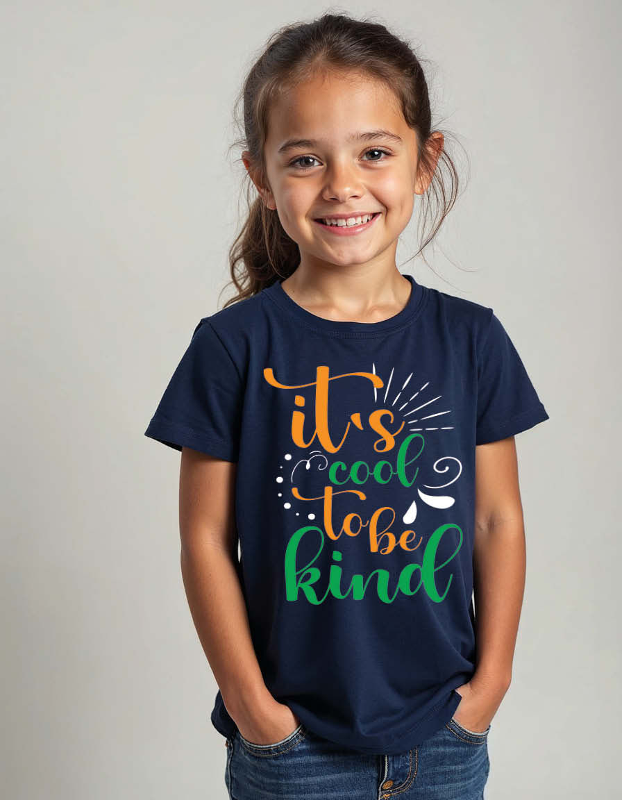 Thumbnail: it's cool to be kind Unisex Printed Graphic T-Shirt For Mens, Womens & Kids