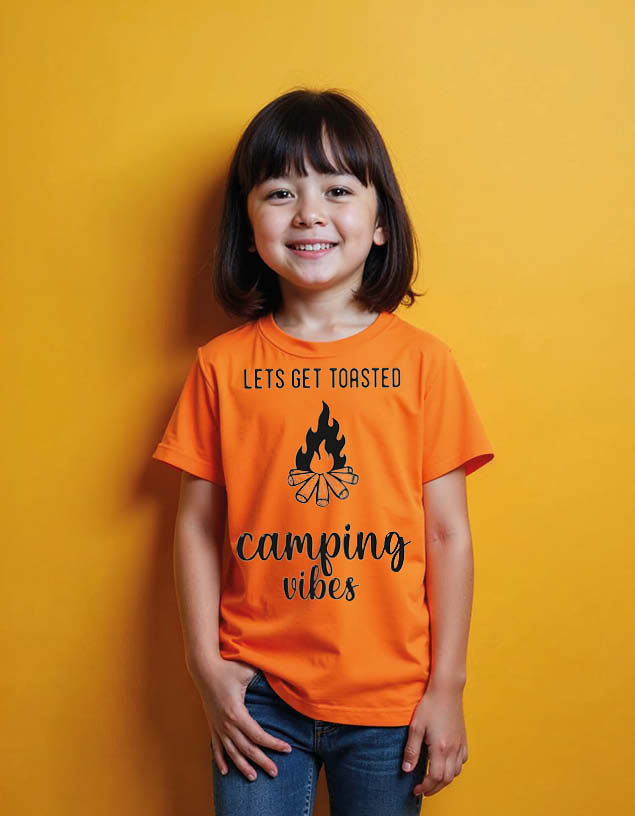 Thumbnail: Lets get torested camping vibes Unisex Printed Graphic T-shirt