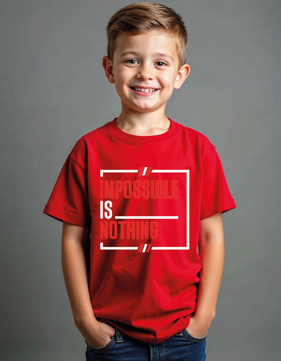 Thumbnail: impossible is nothing Unisex Printed Graphic T-Shirt For Mens, Womens & Kids