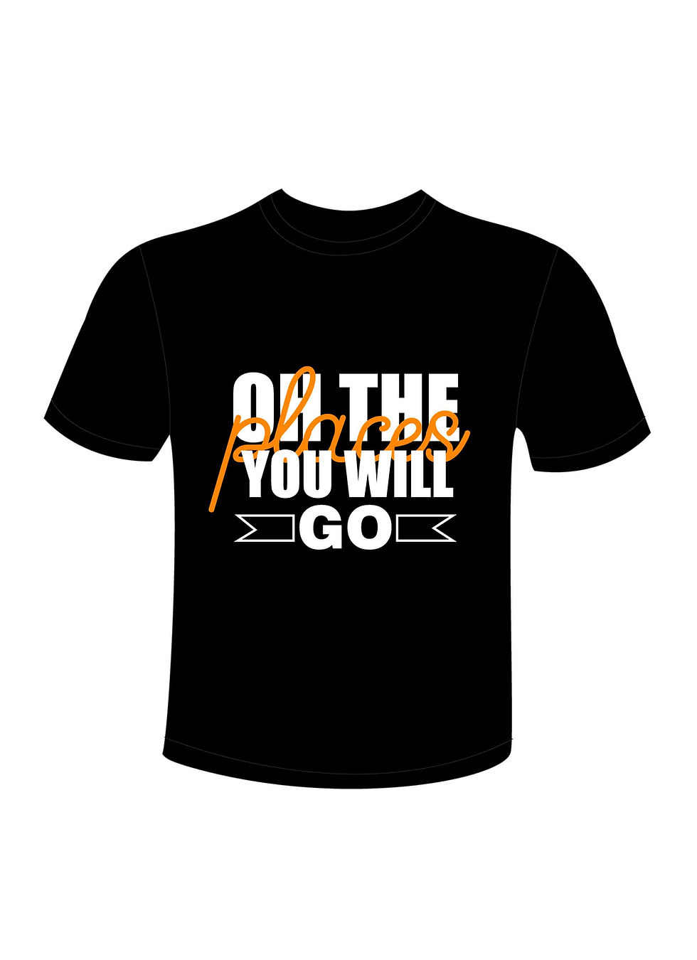 oh the you will go typography printed t shirts