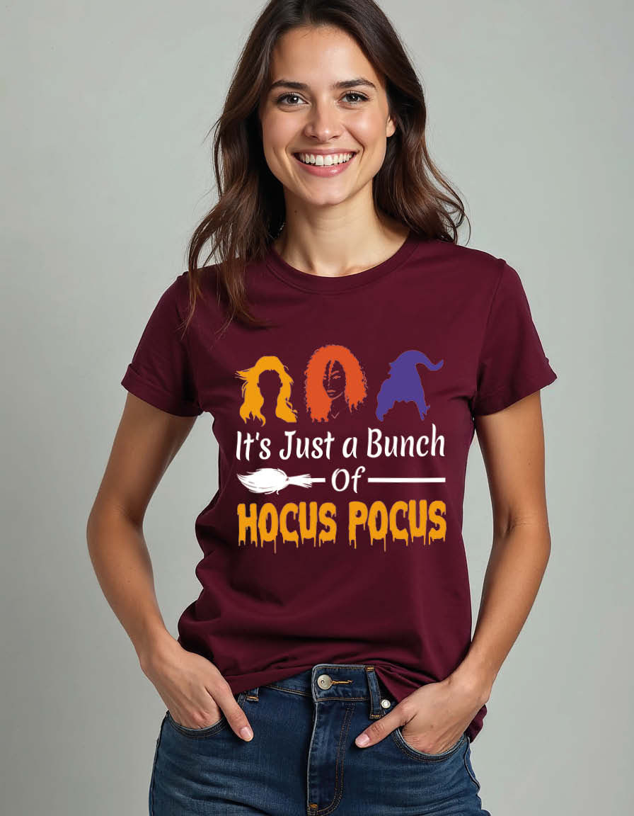 Thumbnail: it's just a bunch of hocus pocus Casual Unisex Printed Graphic T-Shirt