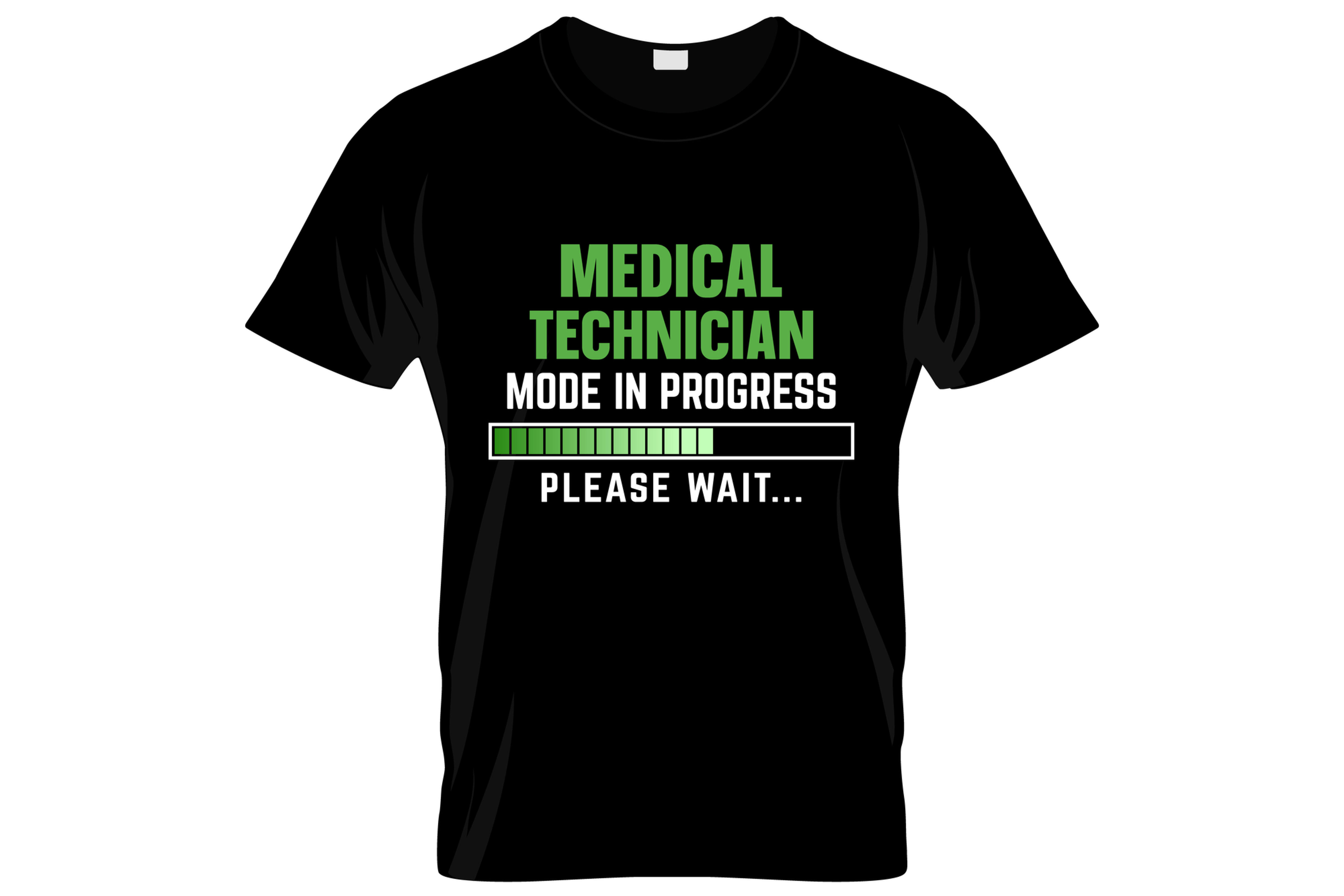 medical technician typography printed t shirts