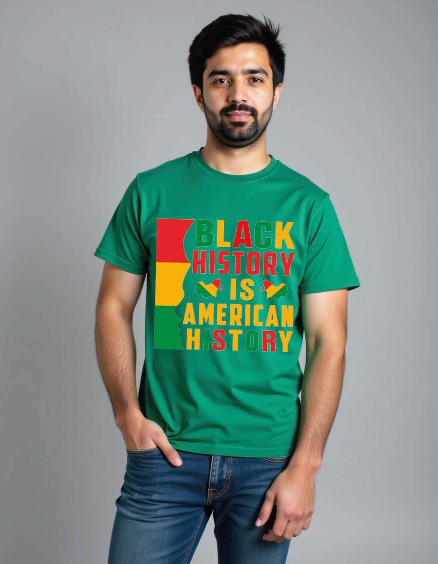 Thumbnail: black history is american history Premium Unisex Printed Graphic T-Shirt