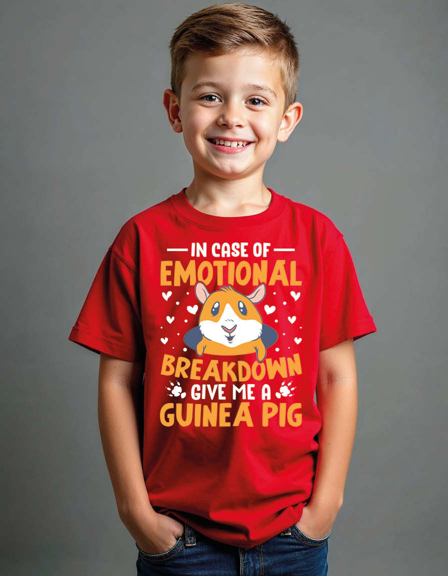in case of emotional breakdown give me guinea pig Unisex Printed Graphic T-Shirt
