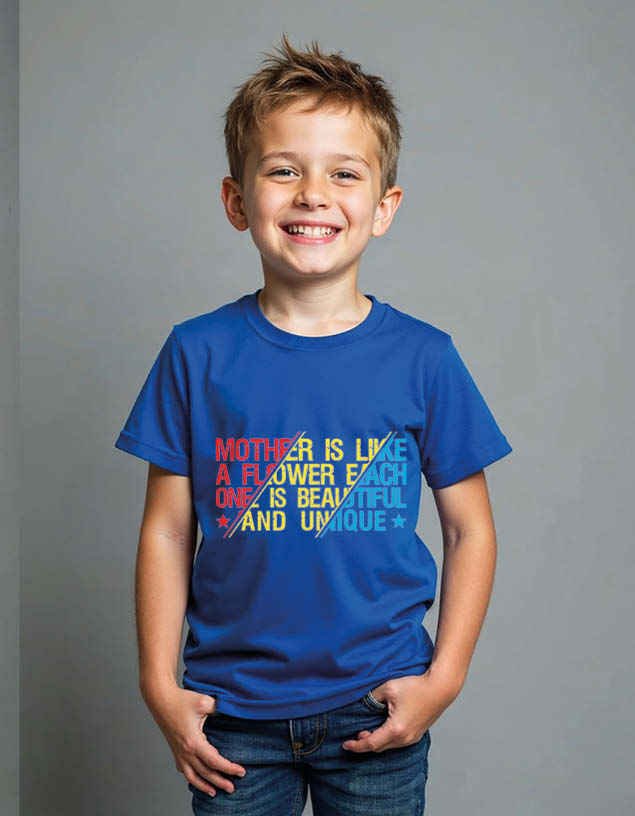 Thumbnail: Mother is like a flower each is beautiful Unisex Printed Graphic T-shirt