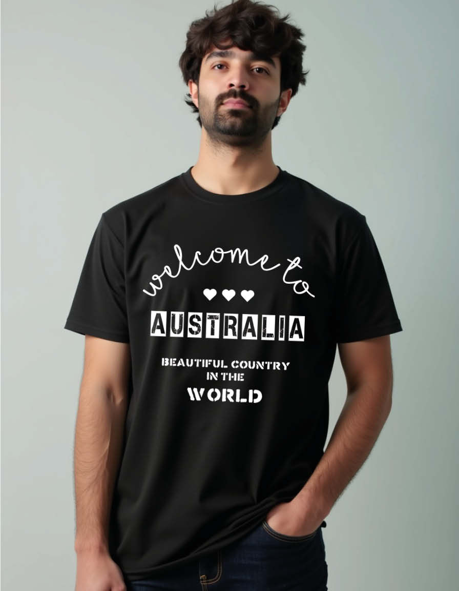 welcome to australia beautiful country in the world Unisex Printed Graphic Tees