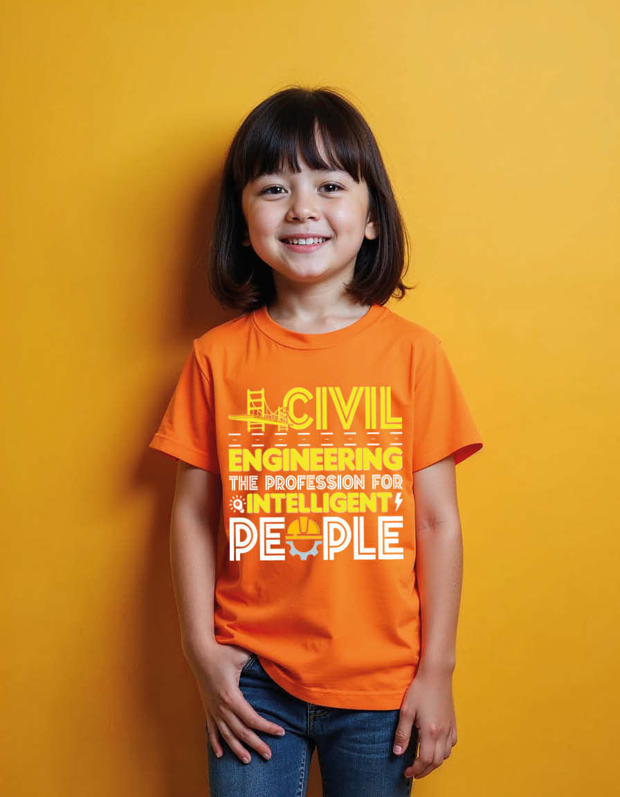 Thumbnail: Civil engineering intelligent people Unisex Printed Graphcal T-shirt