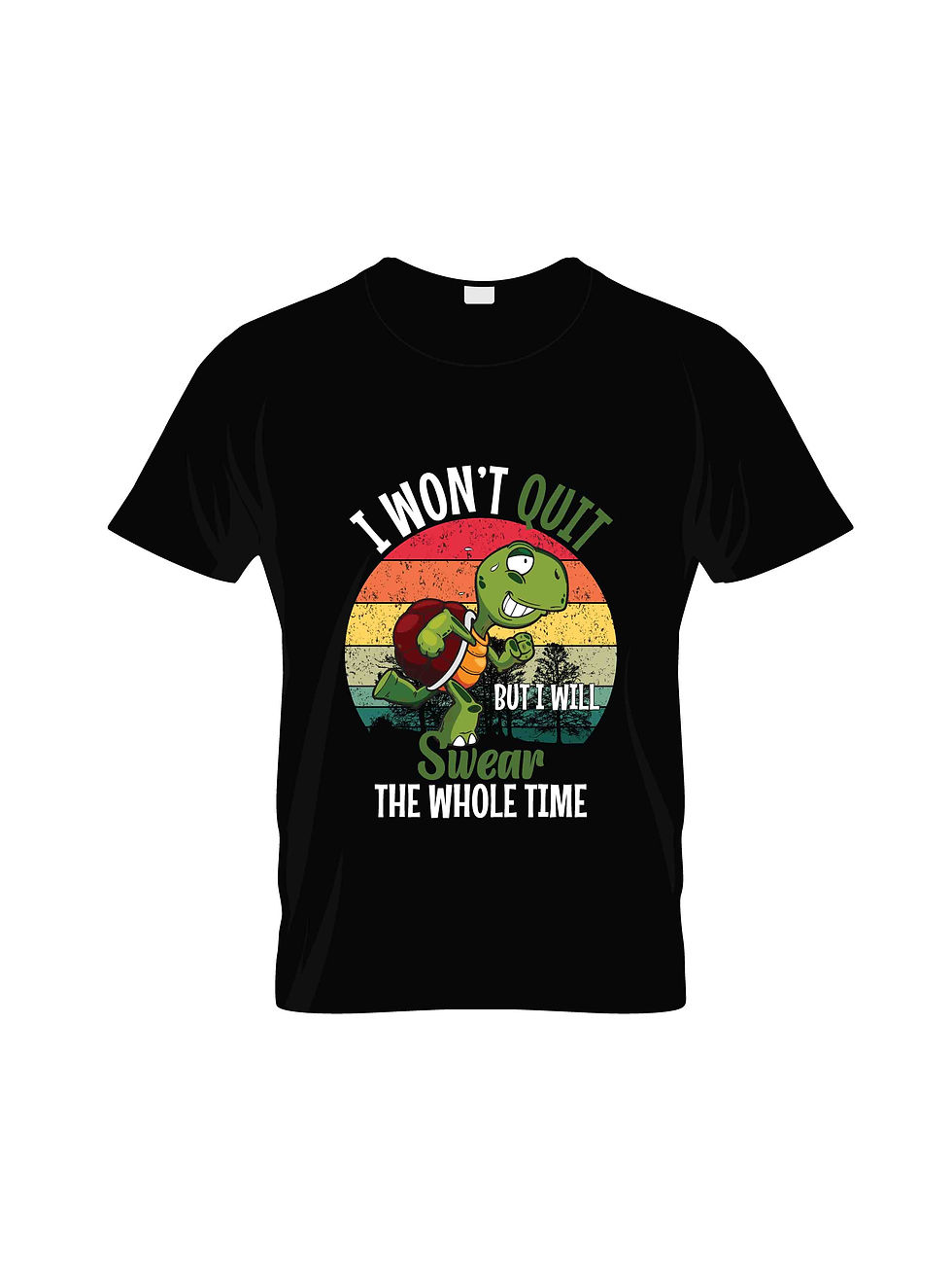 Thumbnail: i dont quit the whole time typography printed t shirts