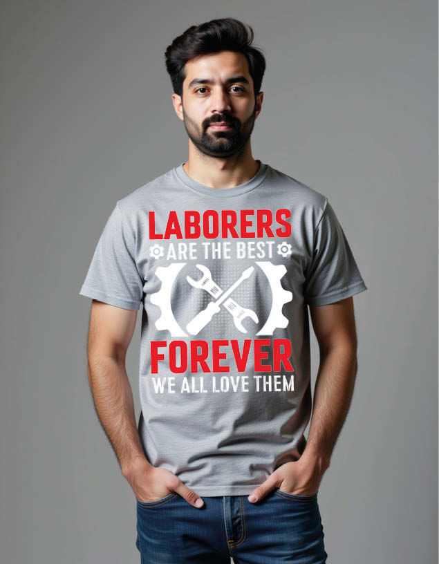 Thumbnail: laborers are the best forever we all love them Unisex Printed Graphic T-Shirt
