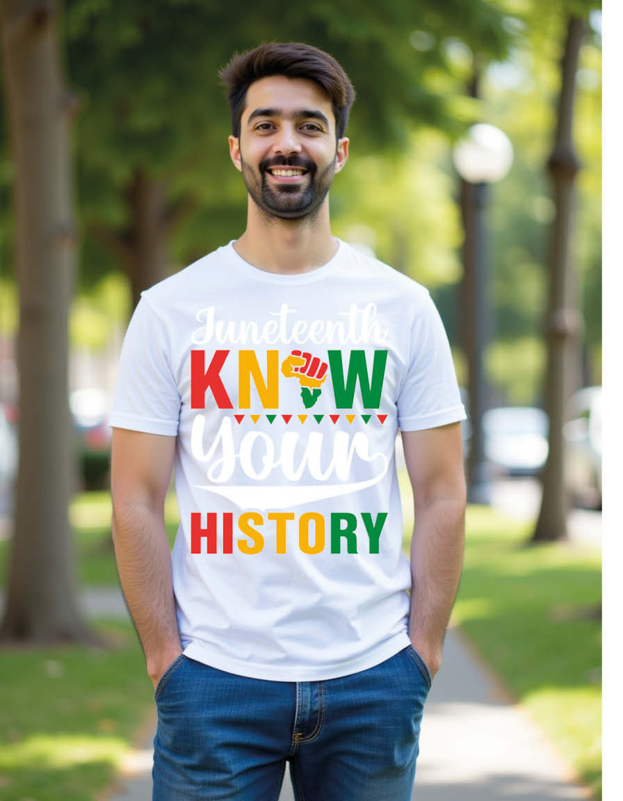 Thumbnail: juneteenth know your history Vintage Unisex Printed Graphic T-Shirt