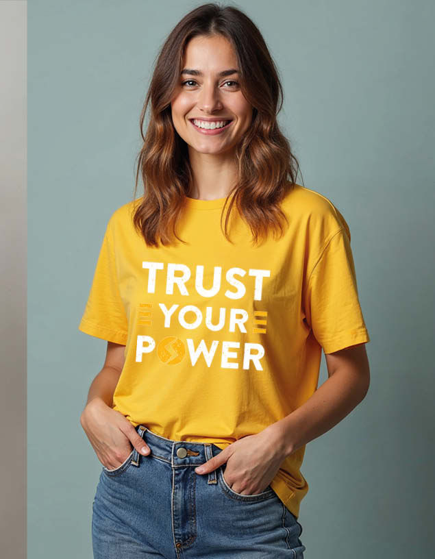Thumbnail: trust your power Cool Unisex Printed Graphic T-Shirt For Mens Womens & Kids