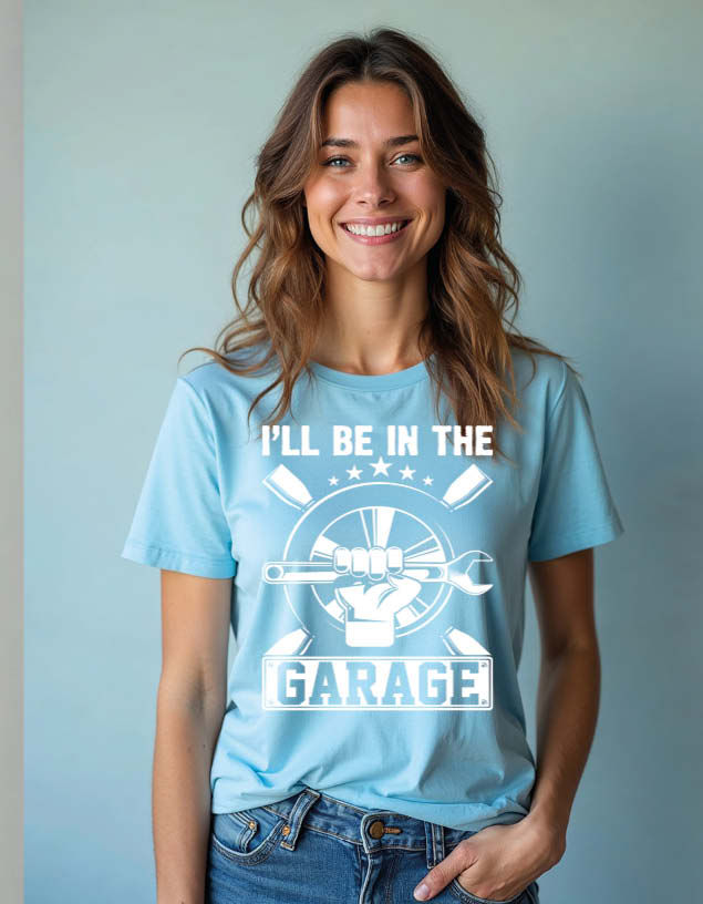Thumbnail: Will be in the garage Unisex Printed Graphic T-shirt