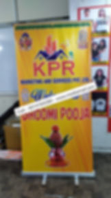 Retractable Banner Stand for Coffee Shop Branding in Attapur Hyderabad