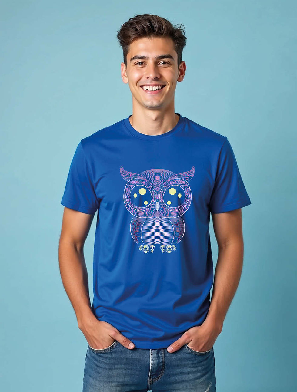 Thumbnail: owl Stylish Unisex Printed Graphic T-Shirt For Mens Womens & Kids