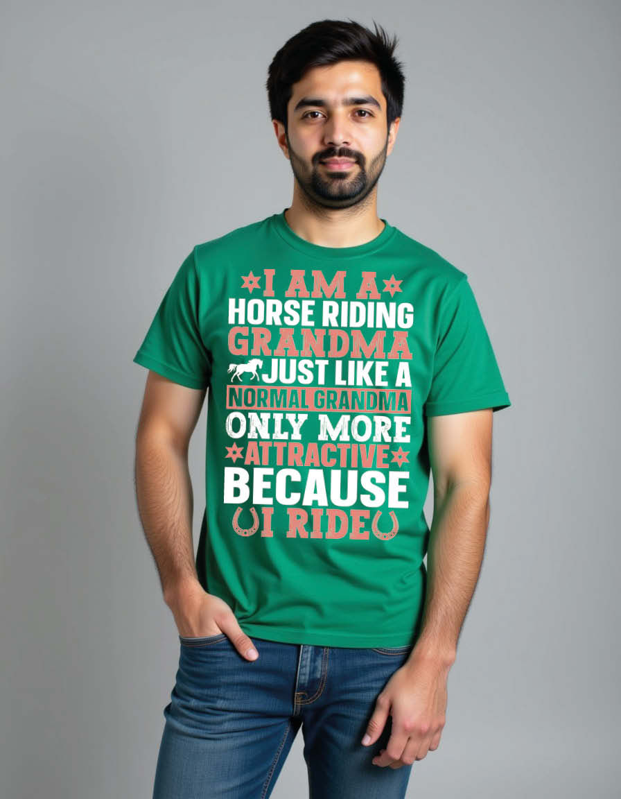 Thumbnail: i am a horse riding grandma just like a normal grandma only more attractive Tees