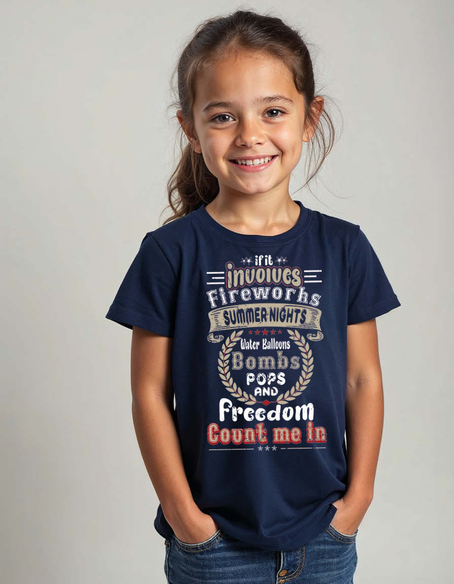 Thumbnail: if it involves fireworks summer nights water balloons bombs pops and freedom Tee