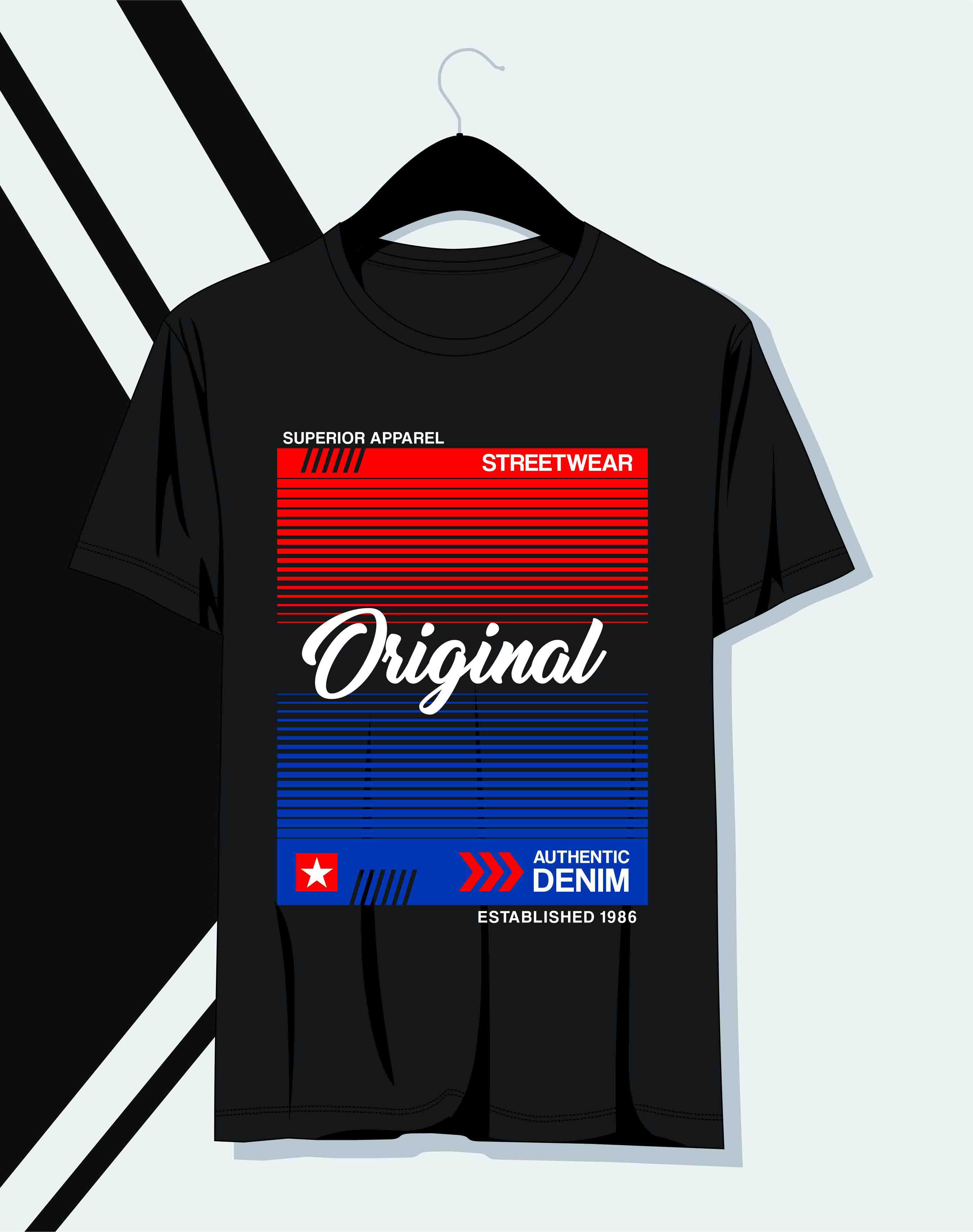 original typography printed t shirts