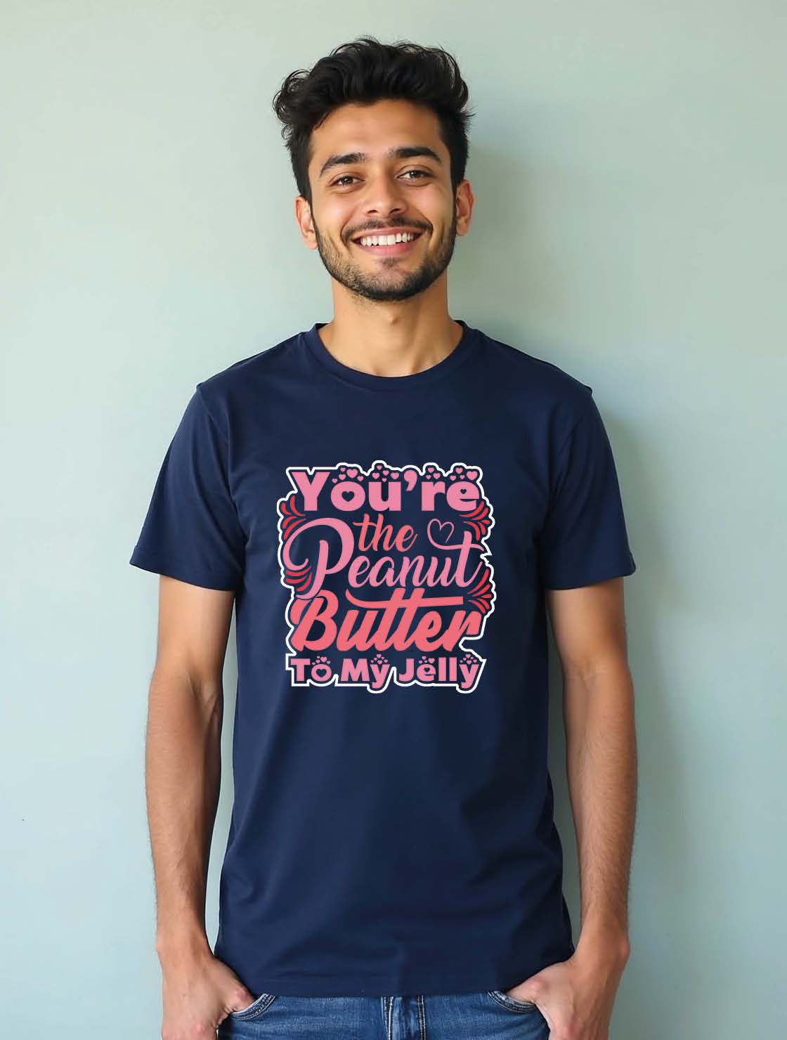 you're the peanut butter to my jelly Unisex Printed Graphic T-Shirt