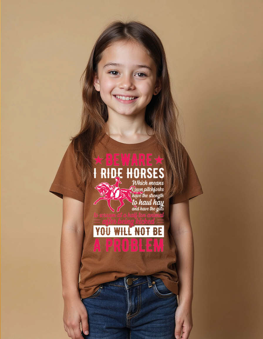 Thumbnail: beware i ride horses which means i own pitchforks have the strength to haul