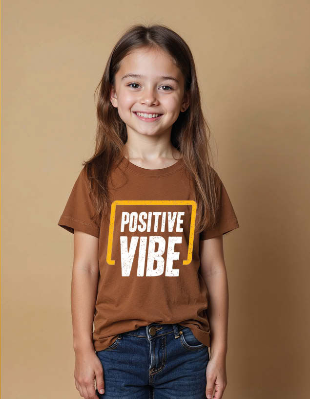 positive vibe Urban Unisex Printed Graphic T-Shirt For Mens Womens & Kids
