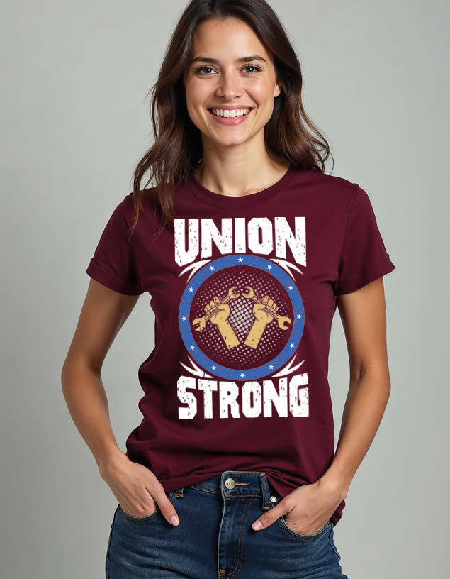 union strong Unisex Printed Graphic T-Shirt For Mens Womens & Kids
