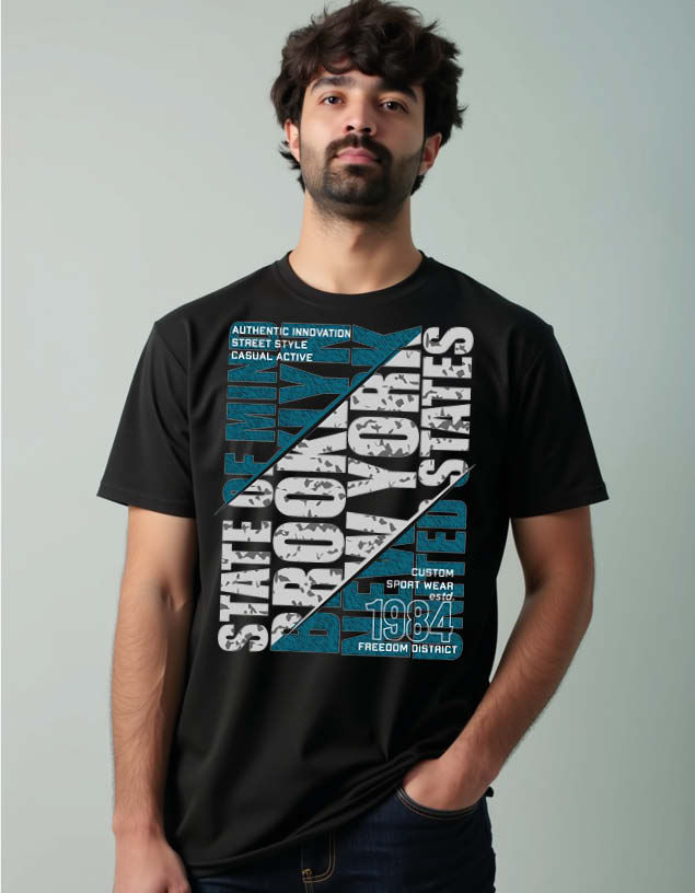 Thumbnail: state of mind brooklyn new york united states Unisex Printed Graphic T-Shirt