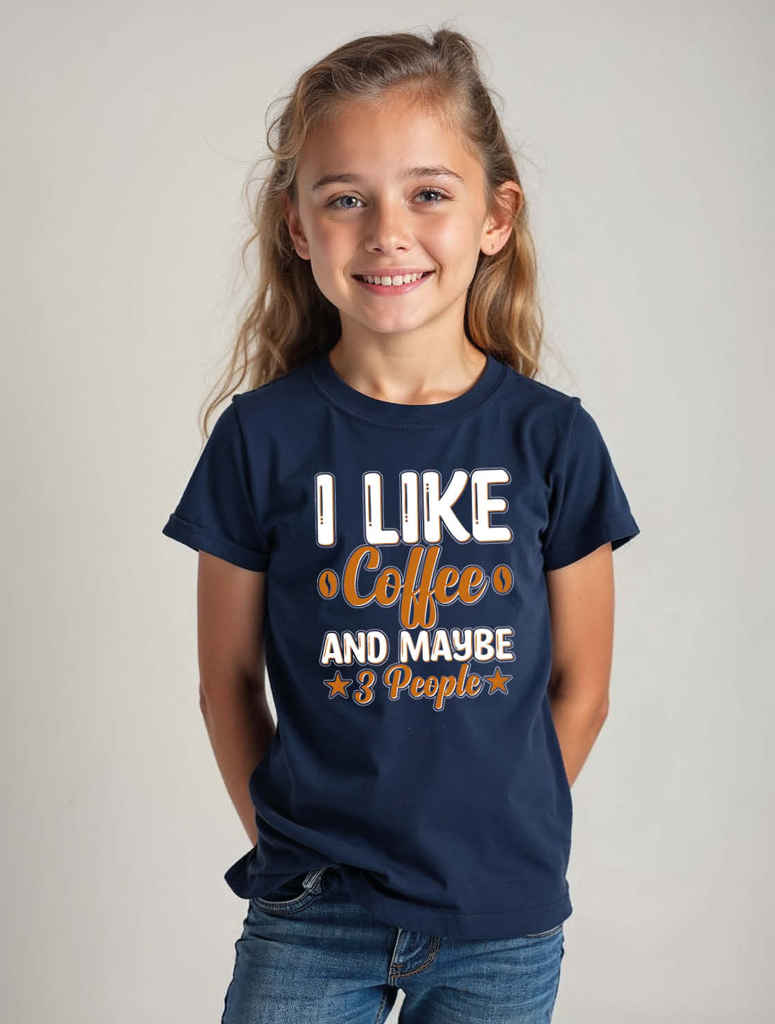 i like coffee and maybe 3 people Classic Unisex Printed Graphic T-Shirt