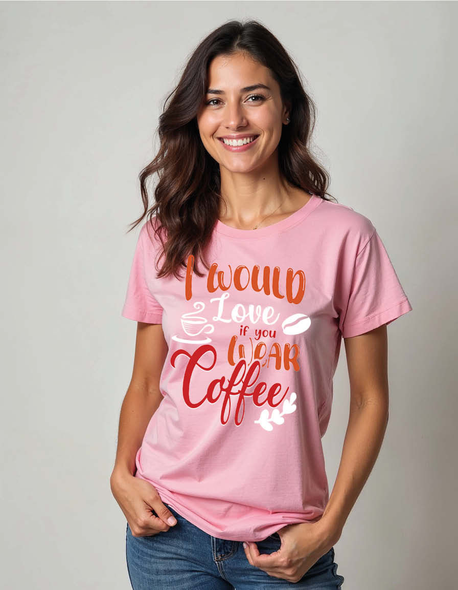 Thumbnail: i would love if you wear coffee Classic Unisex Printed Graphic T-Shirt