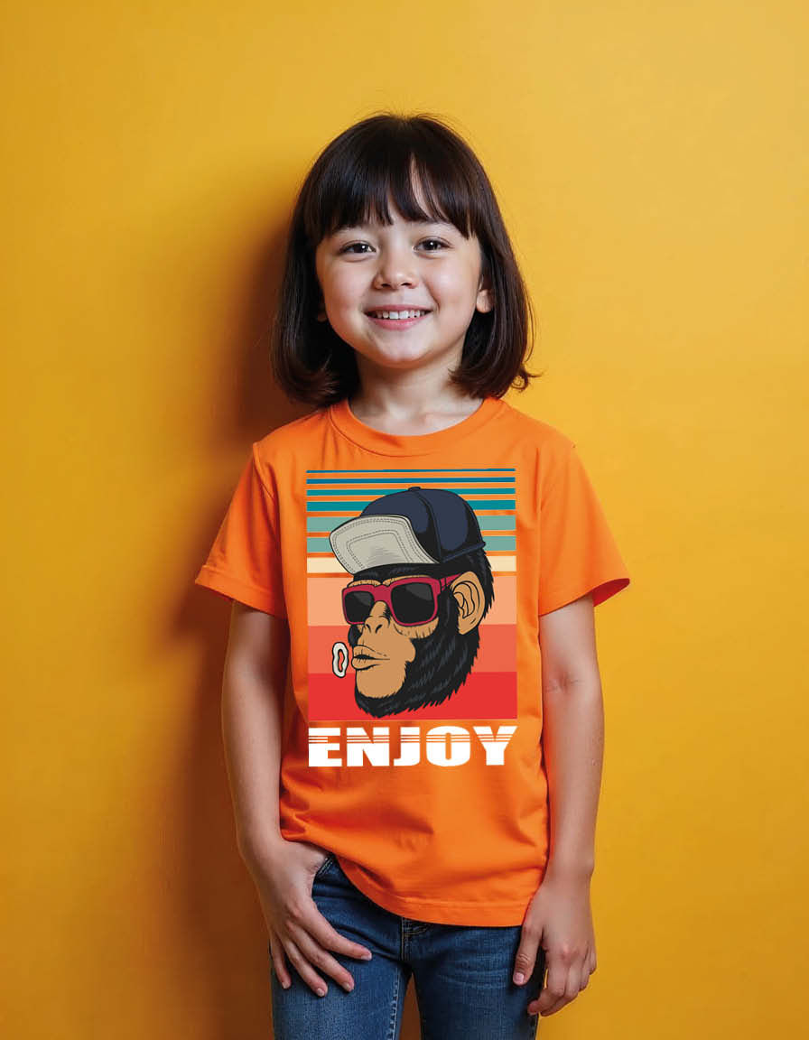 Thumbnail: enjoy Casual Streetwear Unisex Printed Graphic T-Shirt For Mens, Womens & Kids