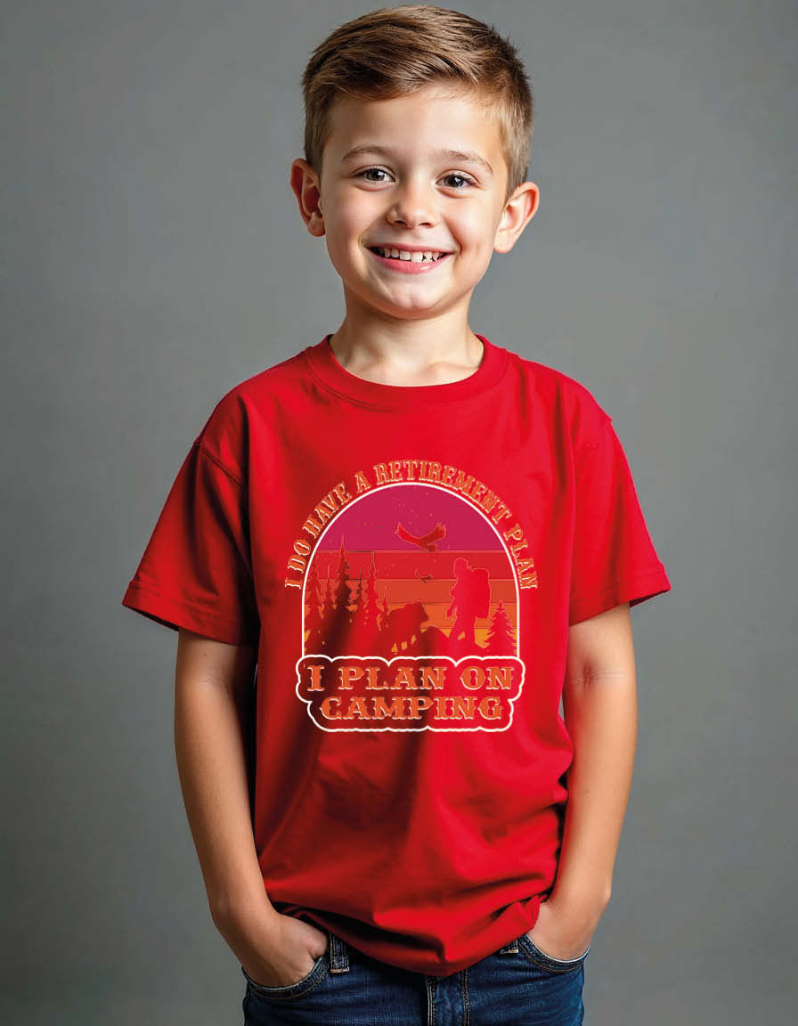 Thumbnail: i do have a retirement plan i plan on camping Unisex Printed Graphic T-Shirt