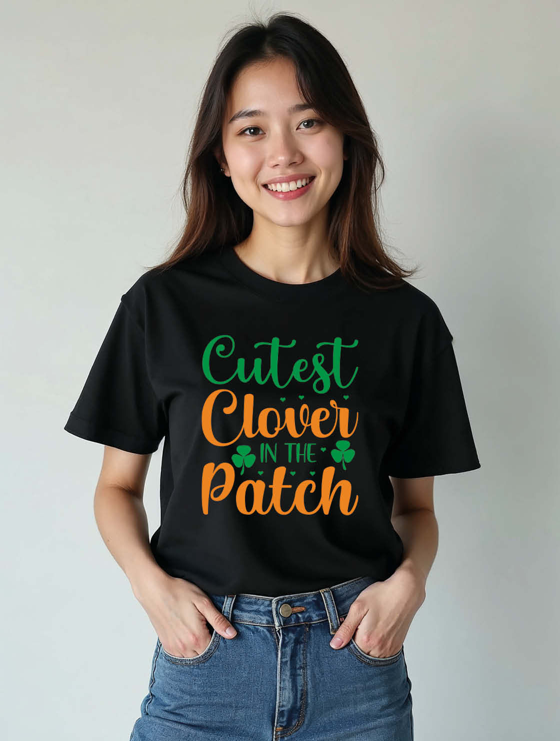 cutest clover in the patch Unisex Printed Graphic T-Shirt For Mens Womens & Kids