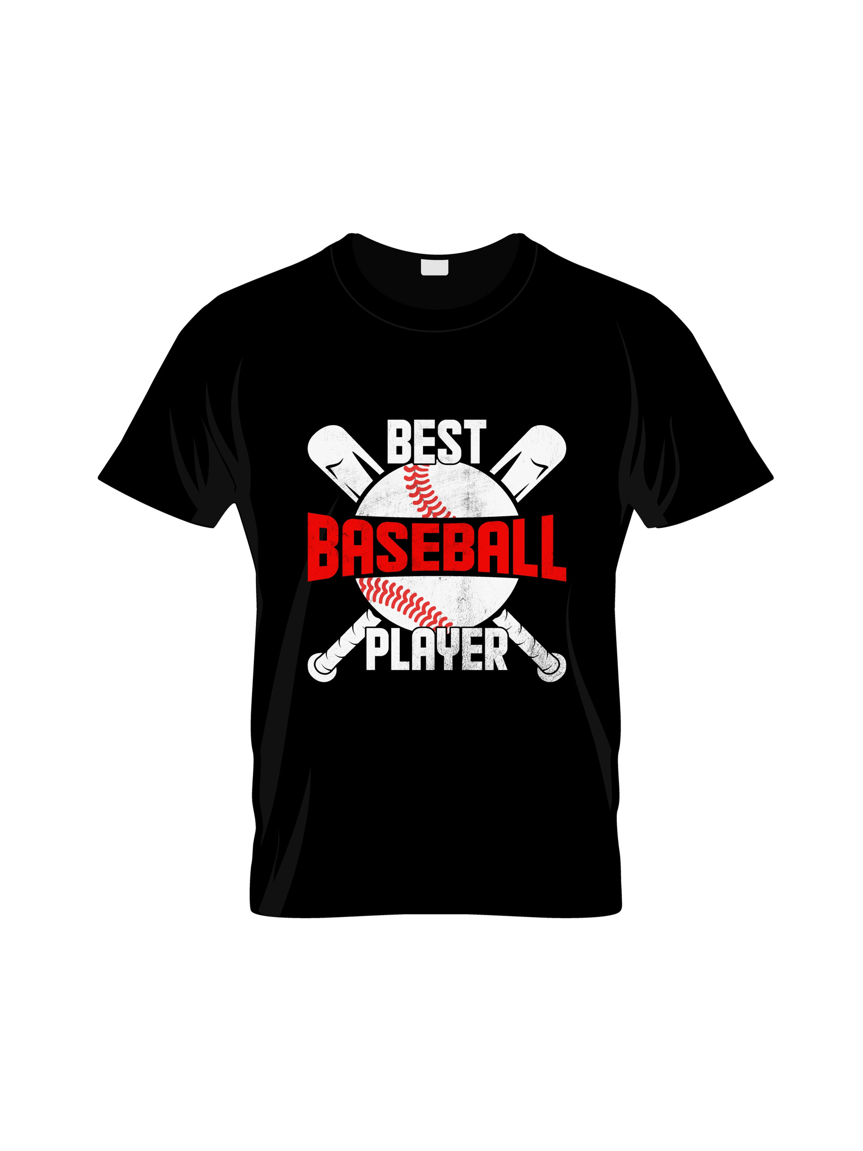 Best baseball player typography t shirt