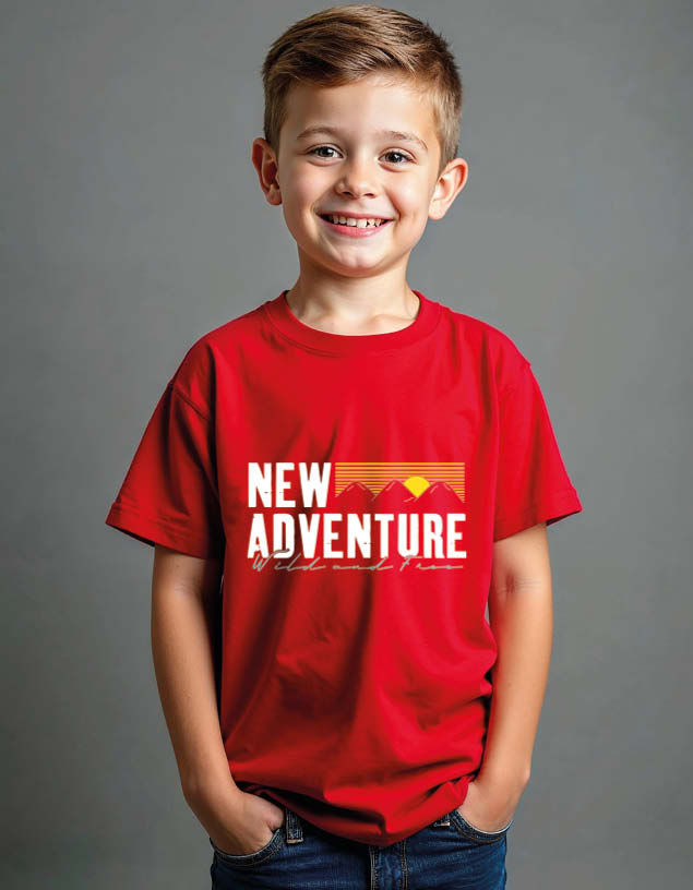 Thumbnail: new adventure Classic Unisex Printed Graphic T-Shirt for Mens,Womens & Kids