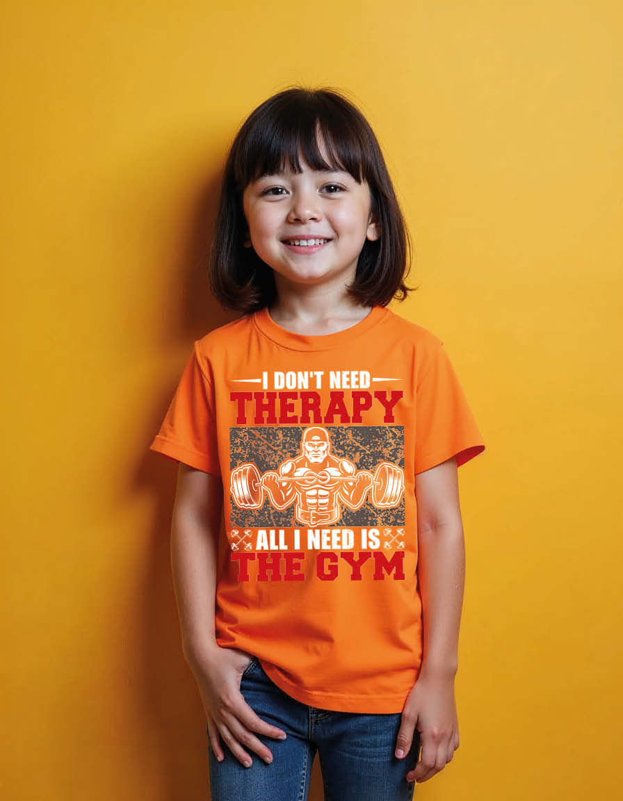 Thumbnail: i don't need therapy all i need is the gym Unisex Printed Graphic T-Shirt