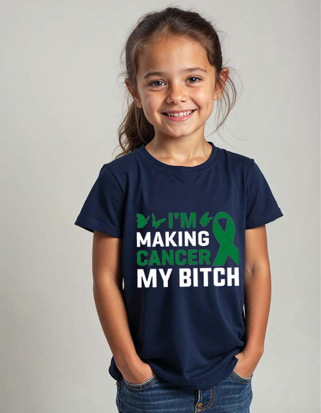 Thumbnail: i'm making cancer my bitch Unisex Printed Graphic T-Shirt For Mens Womens & Kids