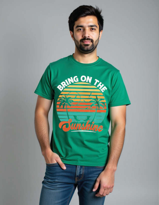 bring on the sunshine Unisex Printed Graphic T-Shirt for Mens,Womens & Kids