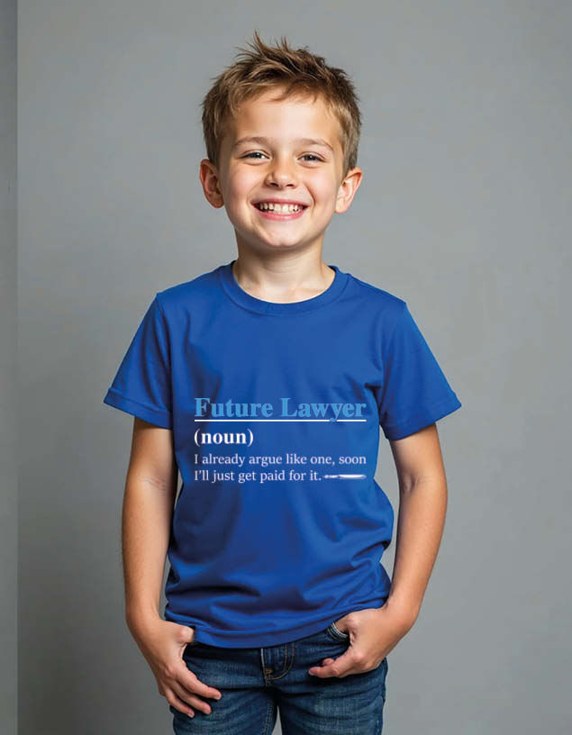 future lawyer Unisex Printed Graphic T-Shirt For Mens Womens & Kids