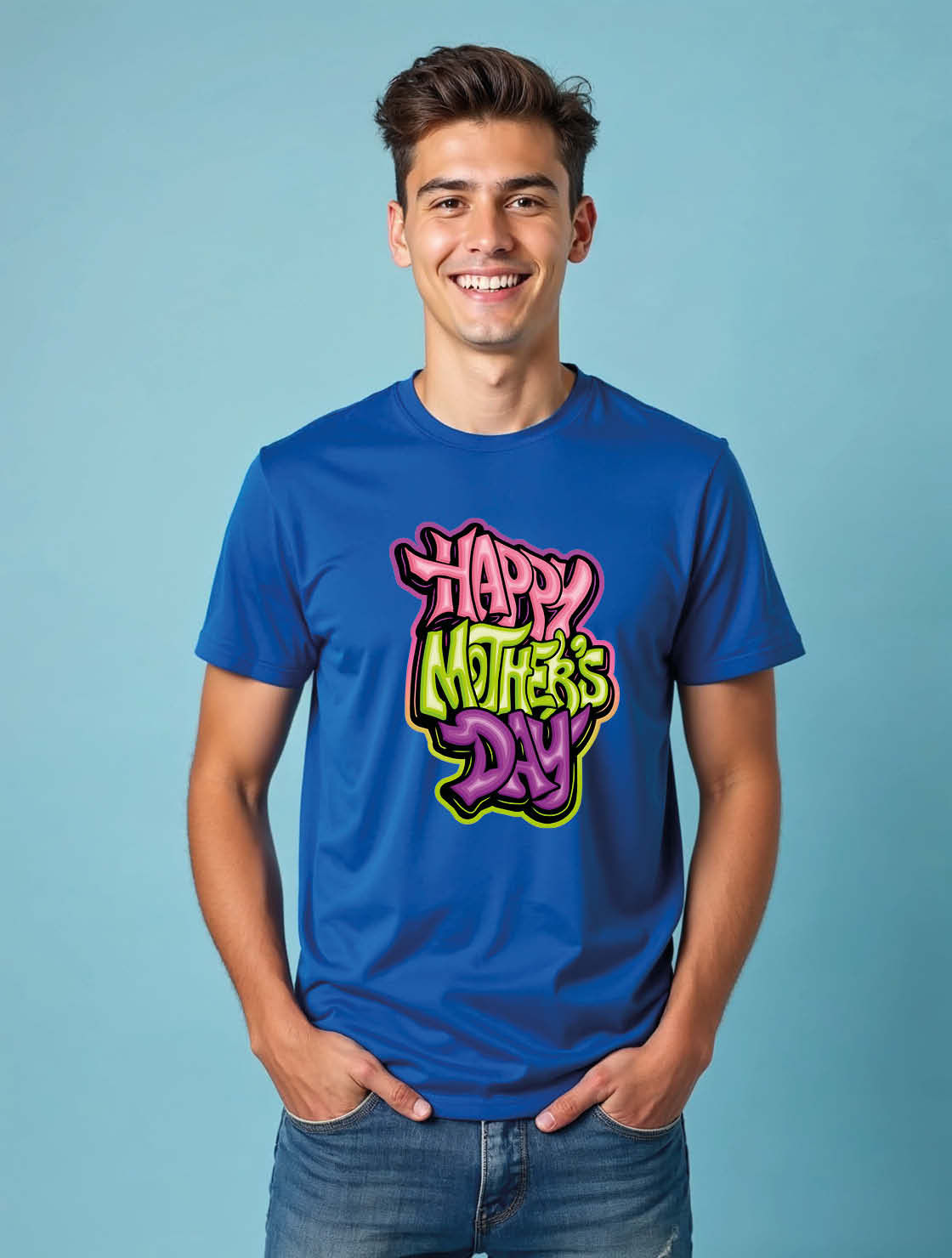 Happy mothers day Unisex Printed Graphic T-Shirt