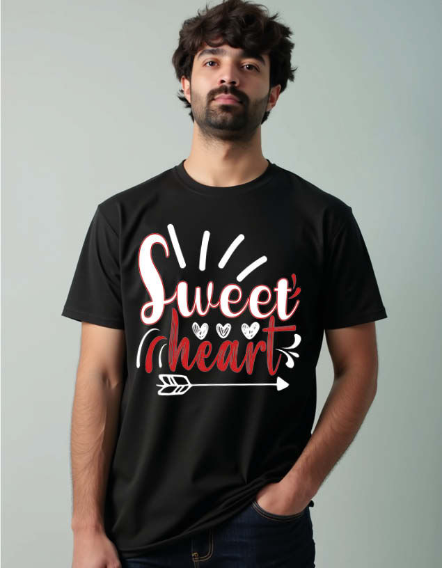 sweet heart Unisex Printed Graphic T-Shirt for Mens,Womens & Kids