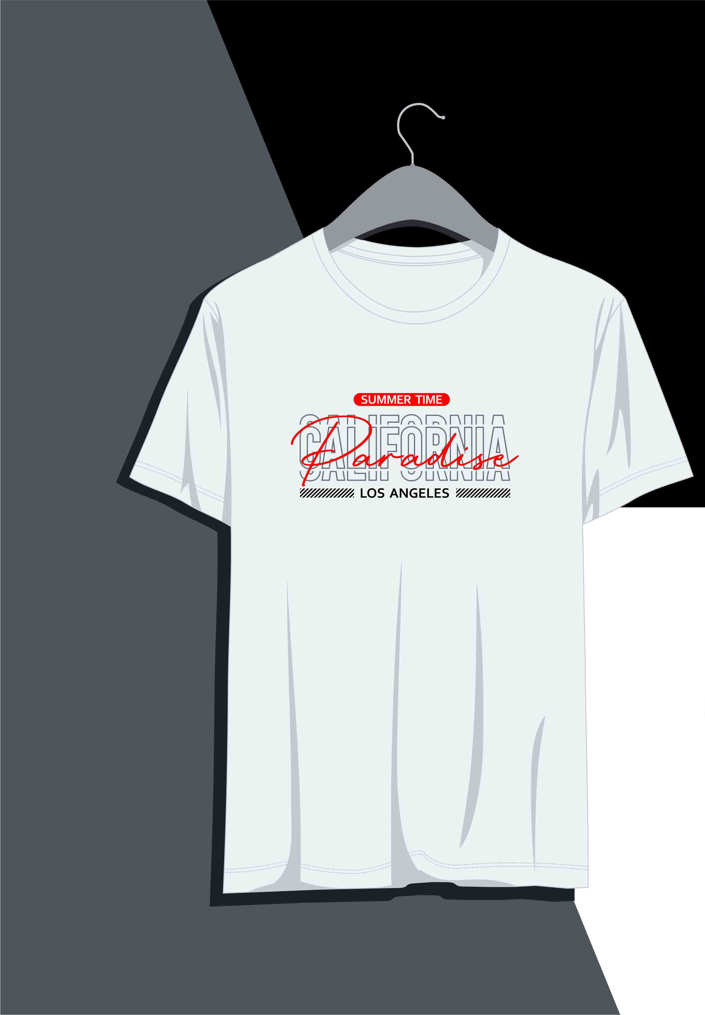 paradise typography printed t shirts
