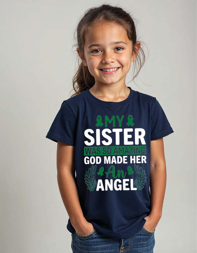 my sister was so amazing god made her an angel Unisex Printed Graphic T-Shirt